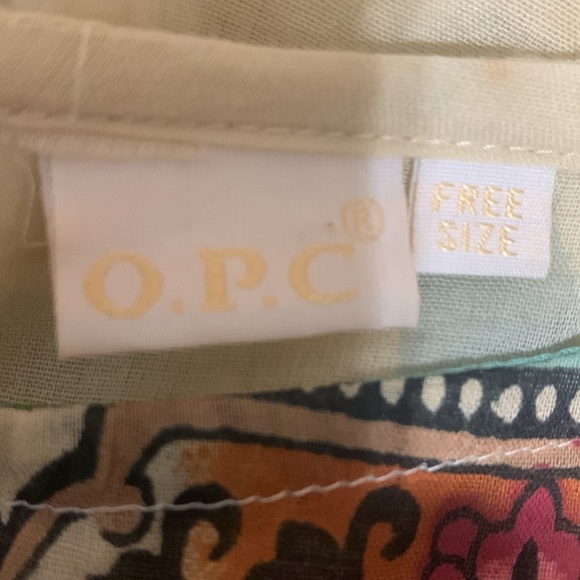 OPC Flower Print Open Side Sequins Top Bought In Mykonos Greece Size Free Size. - Picture 6 of 6